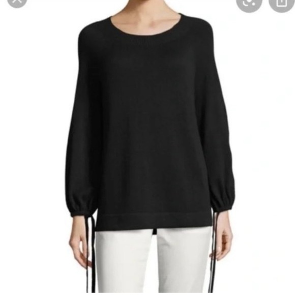 Vince Peach Cashmere Balloon Scrunched Sleeve Sweater - Picture 1 of 7